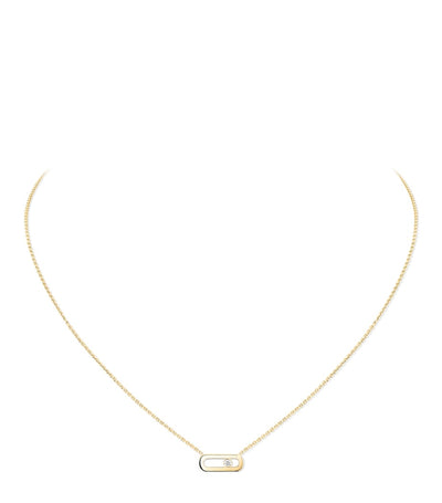 Harrods Messika Move Uno Yellow Gold and Diamond Necklace (0.02ct)- Buy online at McGrocer