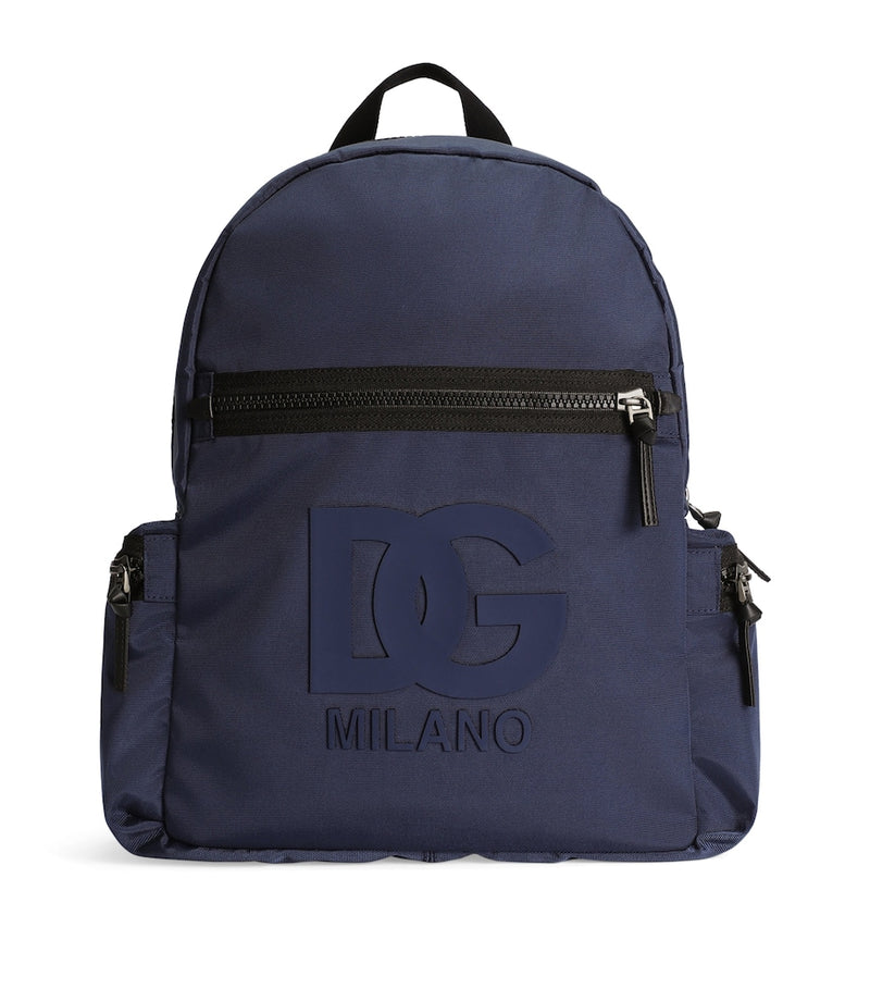 Dolce&Gabbana Kids logo backpack, ample storage, imported from the UK