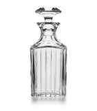 Baccarat square whiskey decanter in clear crystal 900ml - British product