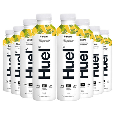 Costco UK Huel Complete Meal Drink Banana Ready-to-Drink Meal 8 x 500ml- Buy online at McGrocer