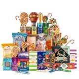 Christmas Gift Hamper with Ginger Beer and Sweet Savoury Treats in Willow Basket