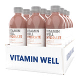 Costco UK Vitamin Well Hydrate Rhubarb & Strawberry Flavour Hydration Drink 12 x 500ml- Buy online at McGrocer