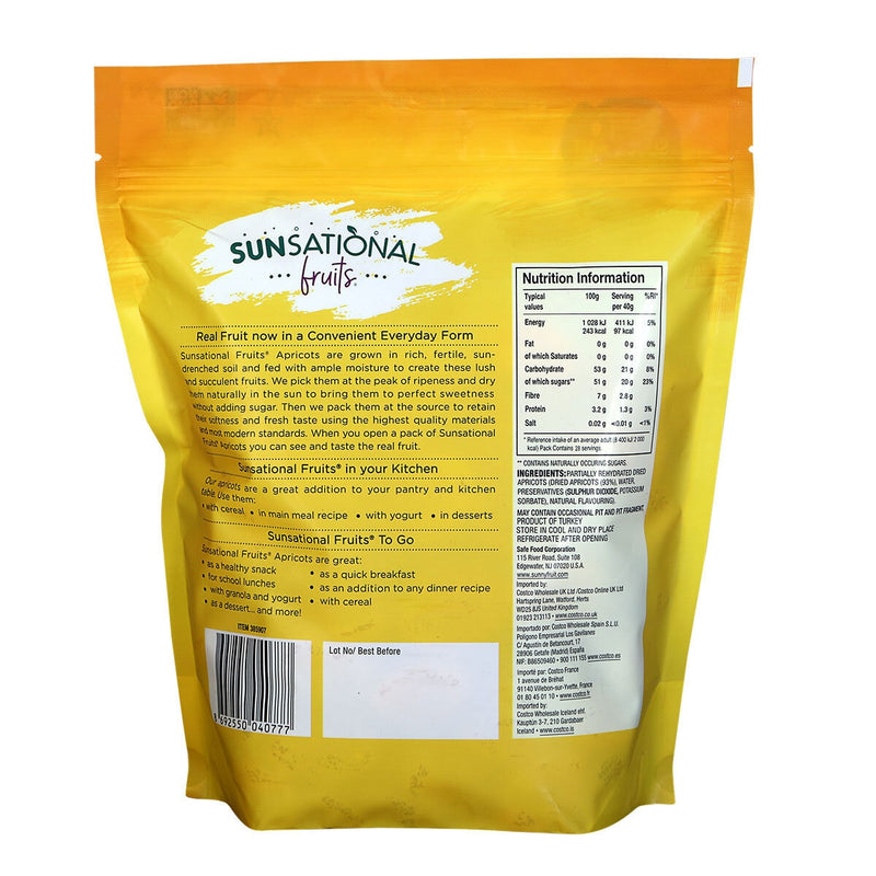 Sunsational Dried Apricots 1.13kg (British brand)