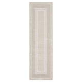 Nourison Glitz Ivory Border Runner rug 69 x 229 cm, UK version