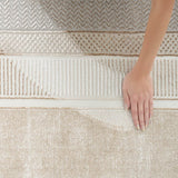 Nourison Glitz Ivory Border Runner rug 69 x 229 cm, UK version