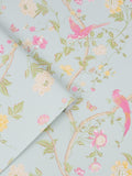 Papier peint Laura Ashley Duck Egg Summer Palace 10m (marque britannique)
