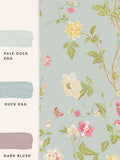 Papier peint Laura Ashley Duck Egg Summer Palace 10m (marque britannique)