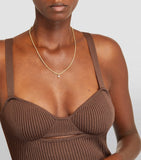 Anita Ko yellow gold pear diamond chain necklace, UK version