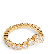 Harrods Sophie Bille Brahe Yellow Gold and Diamond Ensemble Ocean Ring- Buy online at McGrocer