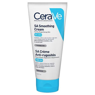 Superdrug CeraVe SA Smoothing Moisturiser Cream with Salicylic Acid Body Moisturiser 177ml- Buy online at McGrocer