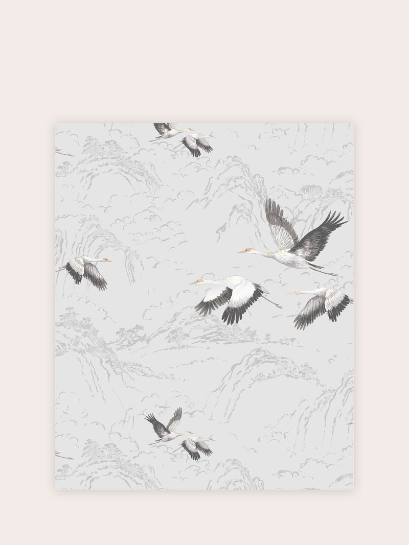 Laura Ashley Silver Animalia wallpaper 10m, UK version