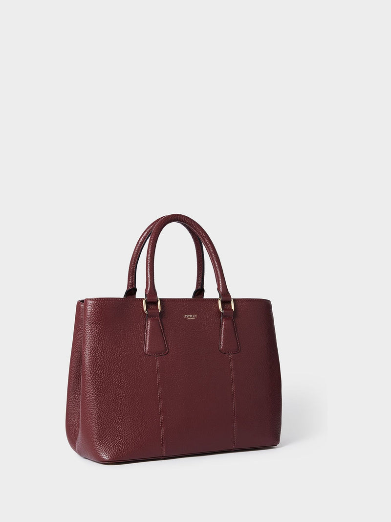 Osprey London Red The Adaline Leather Work Bag