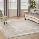 Costco UK Nourison Glitz Ivory Border Area Rug Multiple Sizes- Buy online at McGrocer