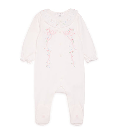 Harrods Tartine et Chocolat Cotton Frill-Collar All-In-One Baby Sleepsuit (0-24 Months)- Buy online at McGrocer