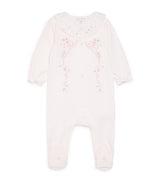Harrods Tartine et Chocolat Cotton Frill-Collar All-In-One Baby Sleepsuit (0-24 Months)- Buy online at McGrocer