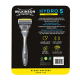 Wilkinson Sword Hydro 5 Ultimate manual razor with 9 blades and handle (British brand)