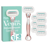 Costco UK Gillette Venus Deluxe Smooth Sensitive Women's Razor 8 Blades- Buy online at McGrocer