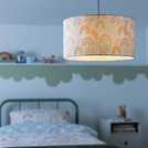 Habitat Kids Rainbow Printed Lampshade Fabric Drum Shade 35cm, UK version