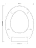 Showerdrape White Toledo toilet seat (British brand)