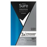 Sure Men Maximum Protection Anti-Perspirant Cream Deodorant 2 x 45ml (British brand)