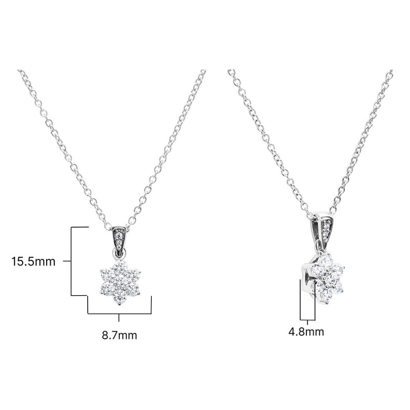 Costco diamond daisy pendant 0.50ctw - British product
