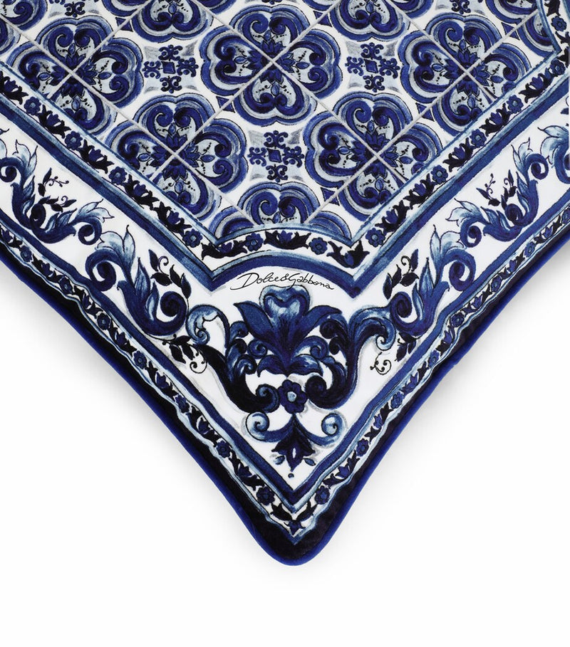 Dolce&Gabbana silk Blu Mediterraneo cushion 60cm x 60cm - British product
