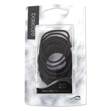 Thin Snag Free Hair Bands Black 20 per pack GOODS M&S