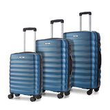 Costco UK Rock Berlin 3 Piece Hardside Luggage Set in Blue- Buy online at McGrocer