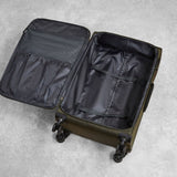 Rock 3 piece softside luggage set olive green (British brand)