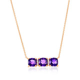 Costco amethyst diamond pendant 14ct rose gold, UK version
