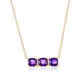 Costco amethyst diamond pendant 14ct rose gold, UK version