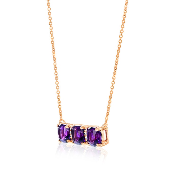Costco amethyst diamond pendant 14ct rose gold, UK version