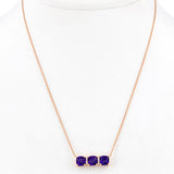 Costco amethyst diamond pendant 14ct rose gold, UK version
