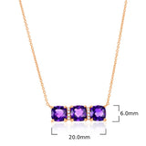 Costco amethyst diamond pendant 14ct rose gold, UK version