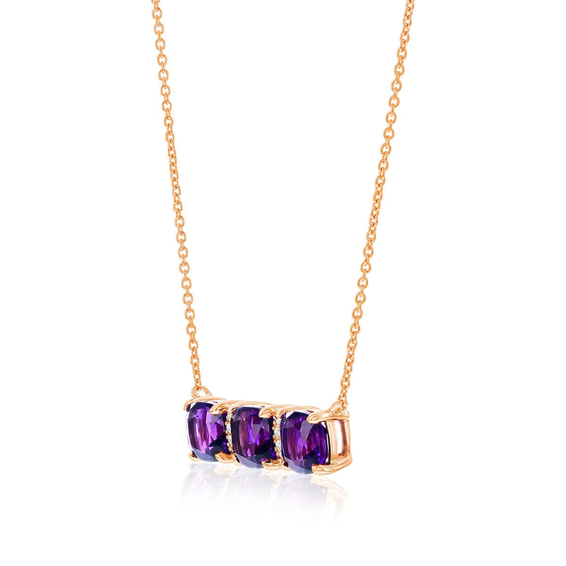 Costco amethyst diamond pendant 14ct rose gold, UK version