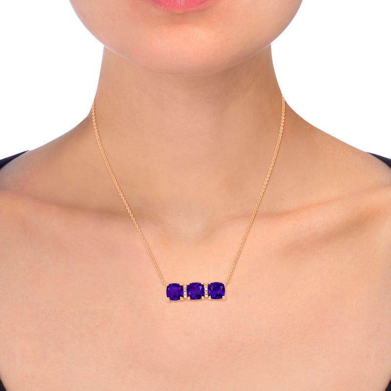 Costco amethyst diamond pendant 14ct rose gold, UK version