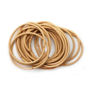 Thin Snag Free Hair Bands Blonde 20 per pack