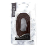 Thick Snag Free Hair Bands Brown 12 per pack GOODS M&S