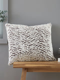 Catherine Lansfield grey wolf faux fur cushion, imported from the UK