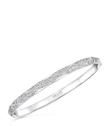 Harrods Graff White Gold and Diamond Laurence Graff Signature Bangle 4mm- Buy online at McGrocer