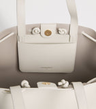 Claudie Pierlot Alban grained leather tote bag, UK version