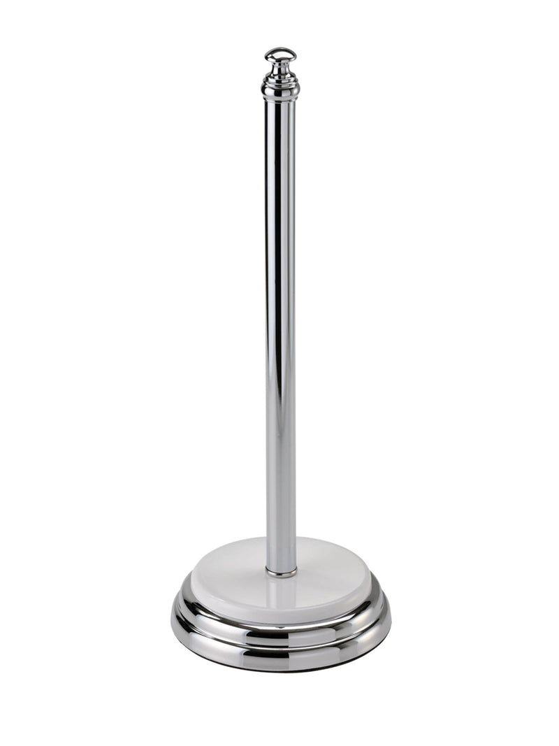 Showerdrape White Opera freestanding toilet roll holder 44cm tall (British brand)