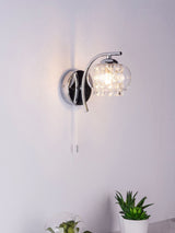 Next Dar Lighting Silver Elma Wall Light- Buy online at McGrocer