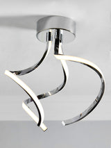 Next Chrome Callie Flush Ceiling Light- Buy online at McGrocer