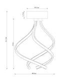 Chrome Callie flush ceiling light - British product