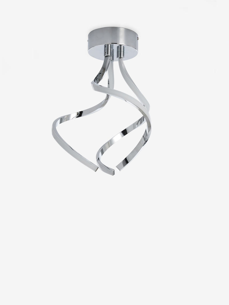 Chrome Callie flush ceiling light - British product