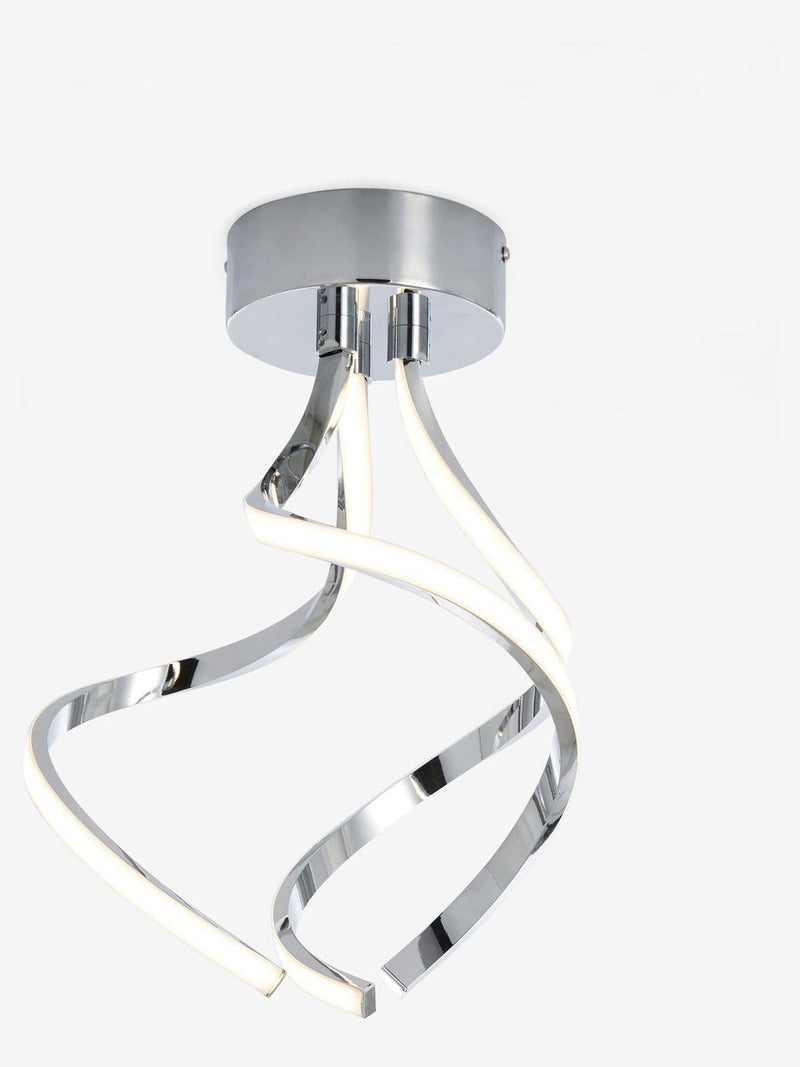 Chrome Callie flush ceiling light - British product