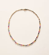 Harrods Suzanne Kalan Rose Gold and Rainbow Sapphire Bold Tennis Necklace 43cm- Buy online at McGrocer