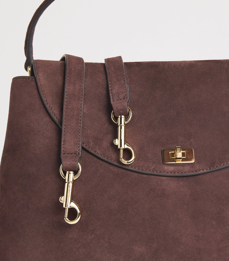 Sandro Paris suede handbag Le Grand Bazaar (British brand)