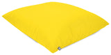 rucomfy yellow large floor cushion 70x70x15cm, imported from the UK